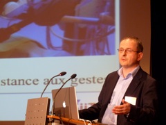 Michel De Mathelin lors de sa conférence plénière
